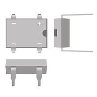 PANJIT DI108_T0_00001 Bridge Rectifiers DUAL-IN-LINE GLASS PASSIVATED SINGLE-PHASE BRIDGE RECTITFIER