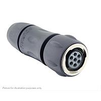 Eaton Souriau-Sunbank UTGX6JC10E7S Plugs Plug, with cable gland backshell, with 7 female solder contacts, IP68/69K in unmated conditions