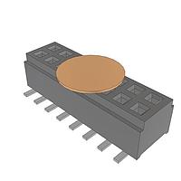 Samtec CLM-108-02-L-D-K-TR Sockets Low Profile Dual-Wipe Socket, 1.00mm Pitch
