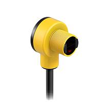 Banner Engineering T18SP6FF50QPMA Photoelectric Sensors EZ-BEAM T18 Series: Fixed Field; Range: 50 mm; Input: 10-30 V dc; Output: Complementary PNP; 150 mm (6 in) 4-pin M12 PUR Pigtail QD