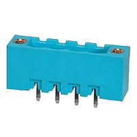 Same Sky (formerly CUI Devices) TBP01R2W-508-04BE Headers Terminal block, pluggable, w screw lock, 5.08, receptical, 4 pole, blue