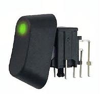 Well Buying RC001L-NS1AAAQUGXX Rocker Switches ROCKER SWITCH SPDT ULTRA GREEN LED