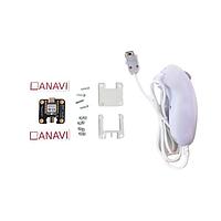ANAVI Technology CS-ANAVI-HANDLE-CW Adapter Boards USB Type-C adapter board for Nintendo Wii controller add-ons with programmable RP2040 MCU. Bundle with white controller