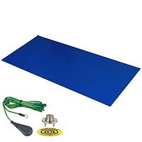 Desco 66219 Table Mat DUAL LAYER RUBB MAT .060X.30X60" DK BLUE