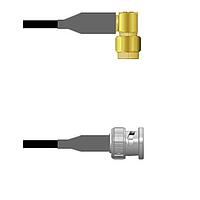 Amphenol Custom Cable Q-3600L0008084i RF Cable Assemblies SMA-RP/BNC-SP RG58 84I