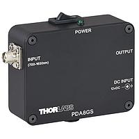 THORLABS PDA8GS InGaAs Fiber-Coupled Amplified Photodetector (Fixed Gain, 750 - 1650 nm)