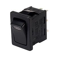 Shin Chin R13-66L-02-BBGG-L1 Rocker Switches SPST ILLUM GREEN