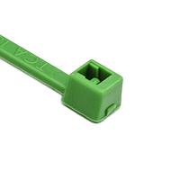 HellermannTyton T18L5M4 Cable Ties Cable Tie, 8" Long, UL Rated, 18lb Tensile Strength, PA66, Green, 1000/pkg
