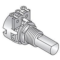 Alpha (Taiwan) RV120F-10-15F-B1K-0075 Rotary Linear D-Shaft 1K
