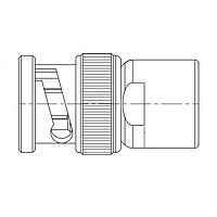Amphenol 031-5288 Connectors RF Connector Twinax Straight Clamp Plug Non-Constant Impedance