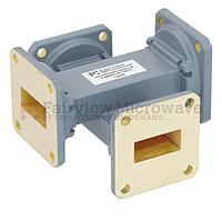 Fairview FMWCP1057 40 dB WR-90 Waveguide Crossguide Coupler With UG-39/U Square Cover Flange from 8.2 GHz to 12.4 GHz