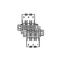 AMP Connectors - TE Connectivity 365059-3 Housings 4P TAB HSG BLK