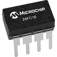 Microchip Technology 24FC16-I/P EEPROM 16Kb I2C , 1MHz 1.7-5.5V, 8-PDIP
