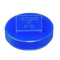 Essentra Components R2A Protection NPT THREADED PLUG -SQ HEAD:HDPE BLUE