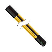 Banner Engineering SLPCR25-690 Safety Light Curtains SLPCR25-690 EZ-SCREEN Low Profile Cascade Receiver; Resolution: 25 mm; Response (Tr): 12.5 ms; Beams: 35; Range: 0.1-7 m (4 in - 23 ft); Height: 690 mm (27.2 in); Integral RD
