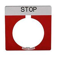 Eaton 10250TS34 Legend Plate, Stop LGD PLT SQ STOP