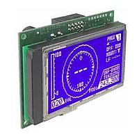 DISPLAY VISIONS EA KIT129-6LWTK Graphic LCD Modules Blue/White Contrast RS-232 Snap-In Kit