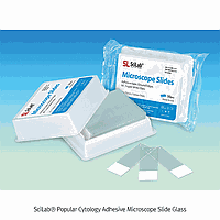 SciLab SL.Sli1041 Slide Glass, Adhesive, Ground Edge, 90°, 76x26mm, White