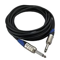 Io Audio Technologies IO-IC109015-M2MBL Audio Cable Cable Assembly, 1/4" TS to 1/4" TS, Shark Blue Connector, Mono, 15 Foot