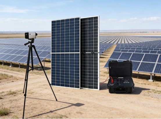 EL detector pixel count comparison for photovoltaic module inspection