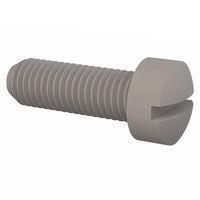 Essentra Components 012528F075 Machine Screw Fillister Slotted Screw, 1/4-28 Thread, 3/4 Lg