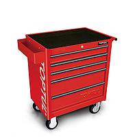 TOPTUL GT-16308 W/5-Drawer Tool Trolley (163 pcs; Red)