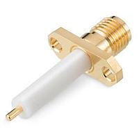 Wurth Elektronik 60312412114518 Panel Receptacles WR-SMA 15mm 2-HOLE FLG STRAGHT RND POST