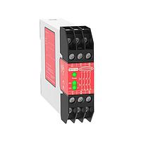 Banner Engineering EM-FD-7G3 Safety Relays Safety Extension Module; Inputs: 1 = output of primary device; 24 V ac/dc; Safety Outputs: 4 NO, 6 A; Aux Outputs: None; 1.0 sec time delay; Terminal Block: Fixed; Width 22.5 mm