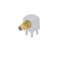 Linx Technologies - TE Connectivity 2477169-1 Coaxial Connectors SMC Jack Right Angle, PCB Through Hole, Brass Gold & Tin, PTFE. 10 Ghz, 50 Ohm