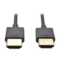 Eaton P569-010-SLIM HDMI Cables Slim High-Speed HDMI Cable w Ethernet and Digital Video/Audio UHD 4K 60Hz MM Black 10ft