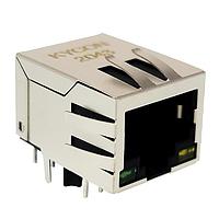 Kycon G15LX-110S7-2.5G-G/Y-15 Modular 2.5G MAGNETICS, FULL SHIELD TOP & SIDE TABS, LED GRN YEL, 15u