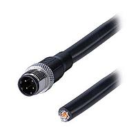 Same Sky (formerly CUI Devices) CDM1271-04D-01MST-05M-67 Sensor Cables / Actuator Cables Straight,Shielded,D-Code 4PIN ,Screw Copper alloy,PUR 0.5M