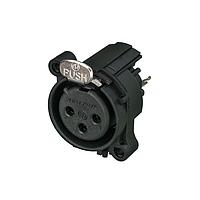 NEUTRIK NC3FAAV Receptacles 3P F RECEP AA SERIES PCB VERTICAL NO GRD