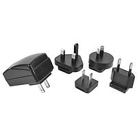 CUI Inc SMI6-5.95-V-P6 Interchangeable Plugs 6W 5.95V 1A 2.5 plug w/blade kit Level VI