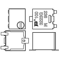 Bourns 3223G-1-101E Trimmers 3MM SQ MT CERMET TRIMMER