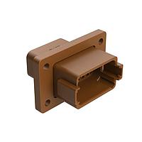 Amphenol SINE Systems AT04-12PD-L012 Connectors 12 Pos Rcpt Fng Mnt Conn Pin Brn Key D