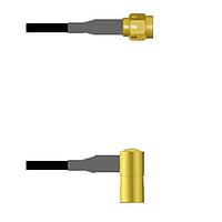 Amphenol Custom Cable Q-3B03S0003060i RF Cable Assemblies SMA-SP/SMB-RP G174 60I