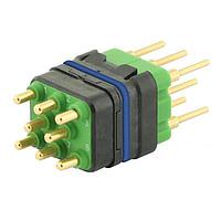 Eaton Souriau-Sunbank 8MQ2M0816RBES Modular Connectors - Push Pull MQuick module, sealed, with male straight PCB contacts, delivered with cap