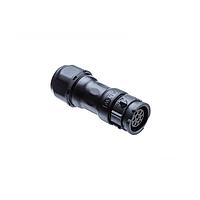 Amphenol LTW CD-07BMFA-QL8LN0 Standard Circular Connector X-Lok, Middle Size, Plastic, 5A, 07 pins, Male Connector, Female Contact, Straight, Push Lock, Crimp, Field Installable without Pin, F10.0 - F12.0mm, IP68