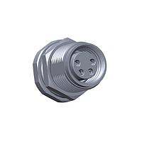 Amphenol LTW SM8-04PFFS-SF8001 Sensor Cables / Actuator Cables M Series Sensor Connector, M8, A Code, Metal, 4A, 04 pins, Female Connector, Female Contact, Hexagonal, M10*0.75, Screw Thread, Solder, Receptacle, Front Fastened, IP68
