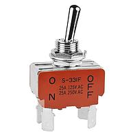NKK Switches S331F/CUL Medium, High Capacity Standard Size Toggles 25A 125-250VAC 20VDC DPST ON-OFF