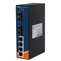 ORing IPS-1042FX-MM-SC-24V Unmanaged Ethernet Switches 6-port unmanaged PoE switch; 4FE/PSE + 2FX (MM 2km, SC), slim type, 24VDC
