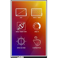 4D LCD 4DLCD-35480320-CTP-IPS TFT Displays 3.5", 320x480 pixels, full colour LCD IPS Module with Capacitive Touch