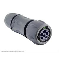Eaton Souriau-Sunbank UTSX6JC103W3S Plugs Plug, with cable gland backshell, for 6 female contacts, IP68/69K