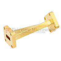 Fairview SMW42TW1002 WR-42 45 Degree Waveguide Left-hand Twist Using a UG-595/U Flange And a 18 GHz to 26.5 GHz Frequency Range
