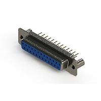 EDAC 628-M25-621-LT3 D-Sub Connectors - Standard Density Vertical Machined D-Sub Connector