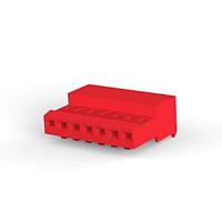 AMP Connectors - TE Connectivity 3-641237-7 Receptacle Housing 07P MTA100 CONN ASSY RED 30AU