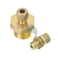 Sterling Sensors CYACF01.51QN000R Brass Adjustable Compression Fitting (1/4" NPT to suit 1.5mm, Brass tapered thread)