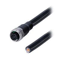 Same Sky (formerly CUI Devices) CDM1272-04D-01FST-1M-67 Sensor Cables / Actuator Cables Straight,Shielded,D-Code 4PIN ,Screw Copper alloy,PUR 1.0M
