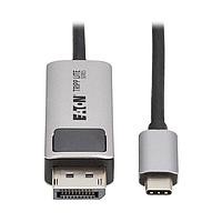 Tripp Lite U444-006-DP8K6 Adapter Cables Eaton Tripp Lite Series USB-C to DisplayPort Active Adapter Cable (M/M) - 8K 60 Hz, 4K 144 Hz, HDR, 4:4:4, HDCP 2.3, Black, 6 ft. (1.8 m)